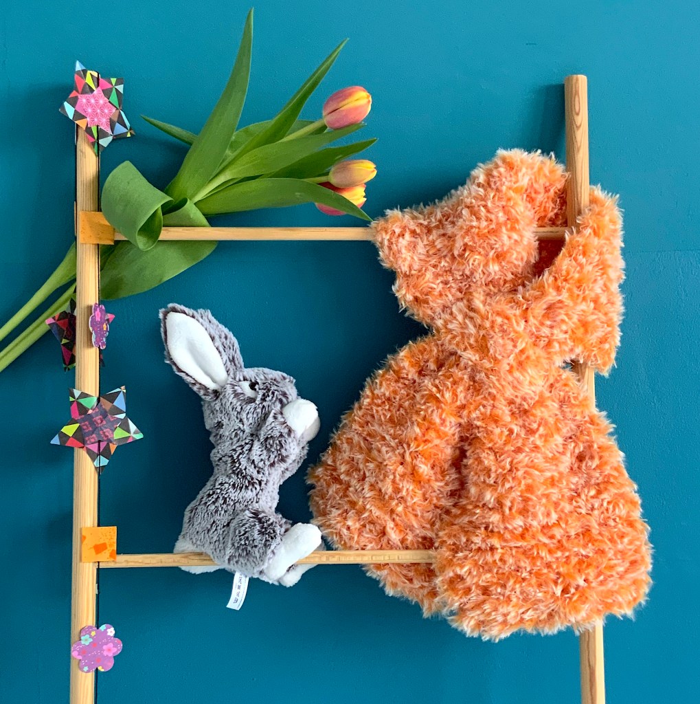 Echarpe orange terminée