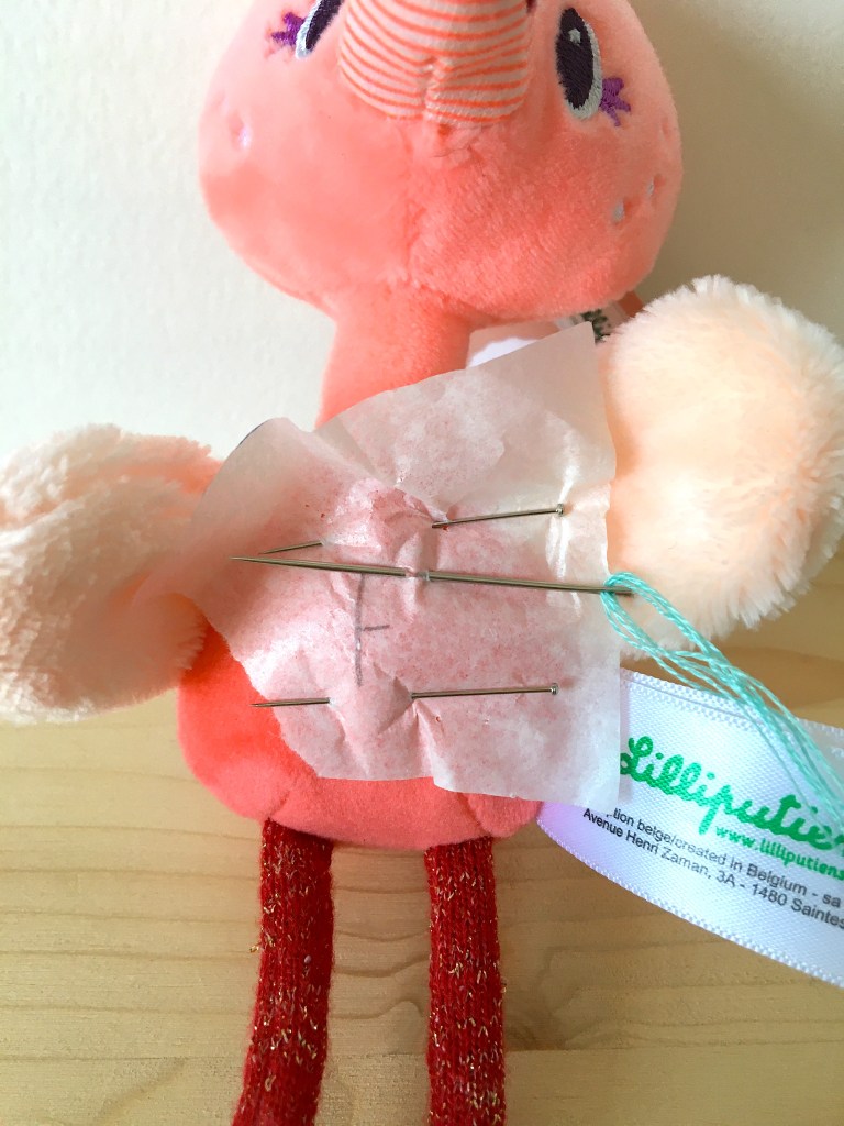 Début de la broderie