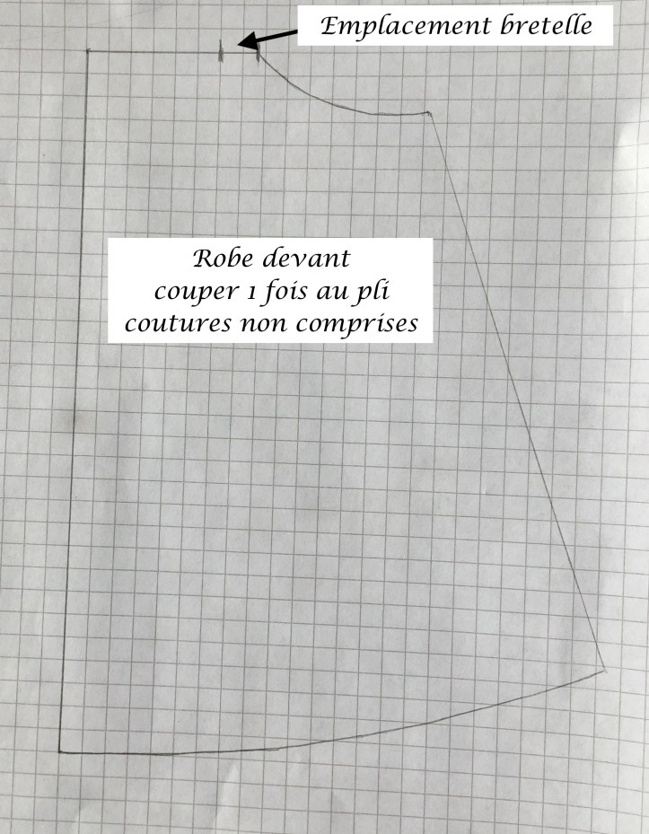 Patron robe devant
