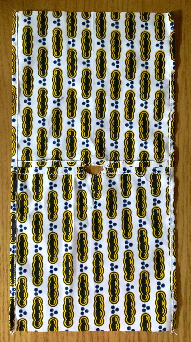 Couture parementure envers