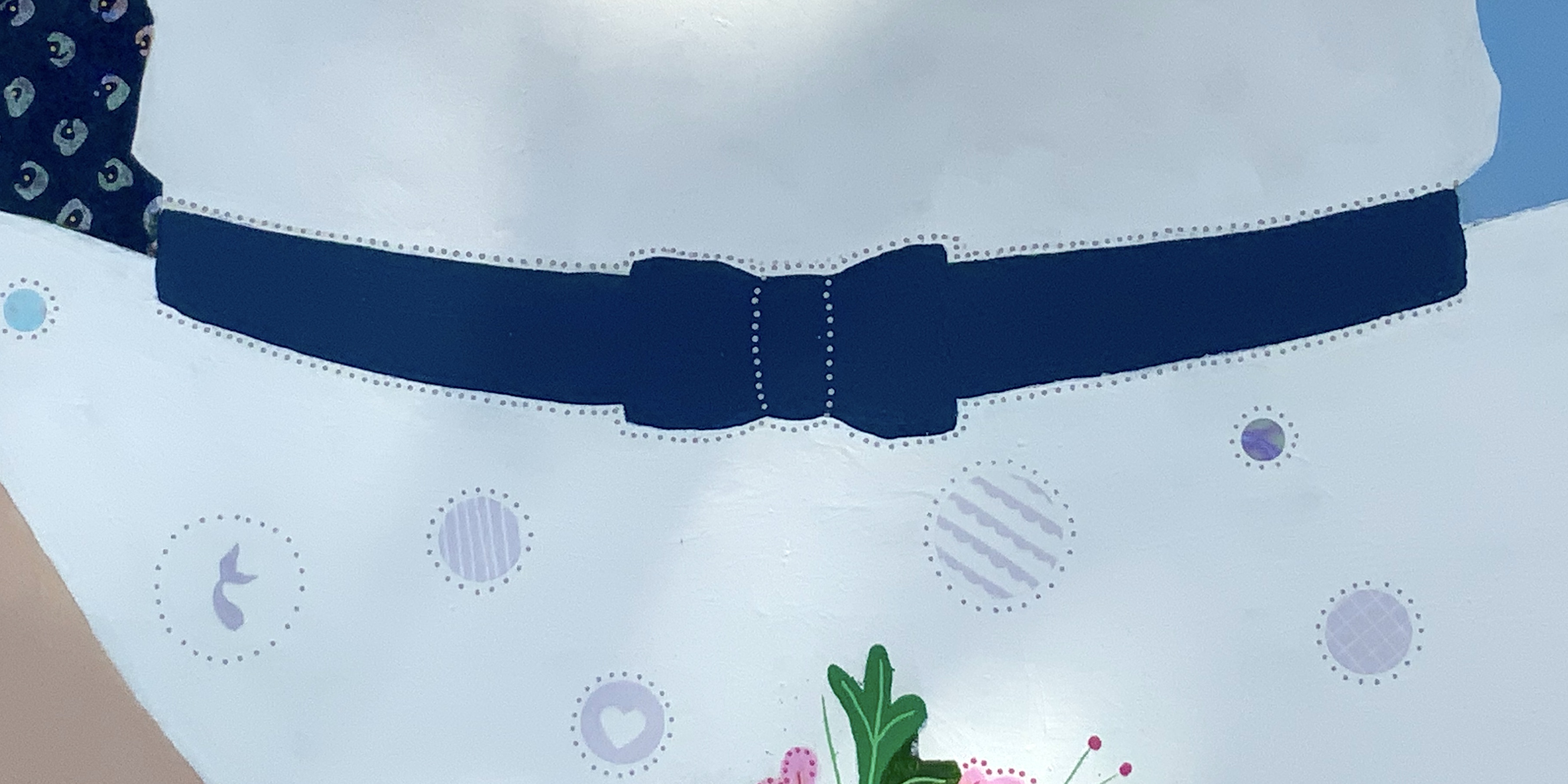 Gros plan sur la ceinture