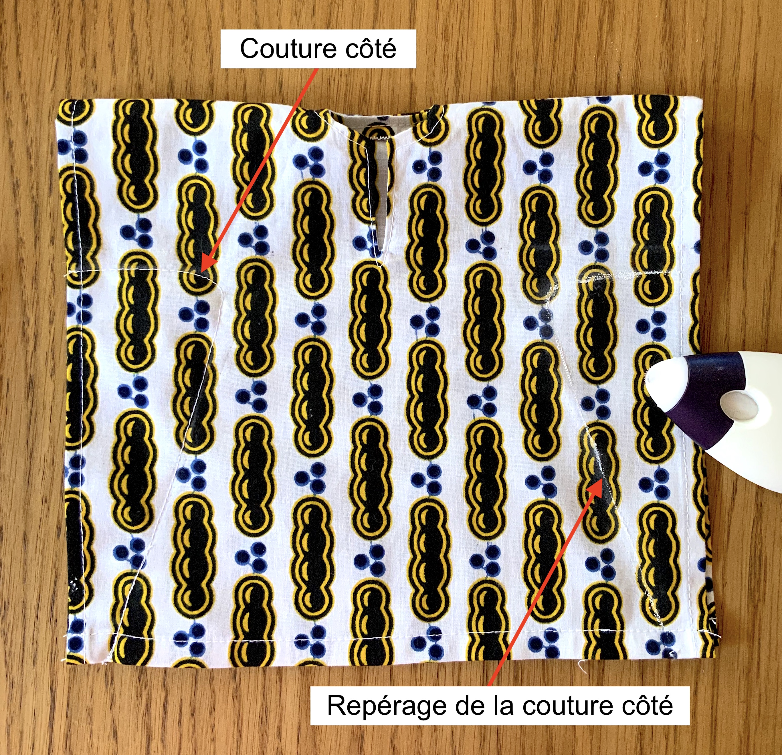 Repérage et couture côté