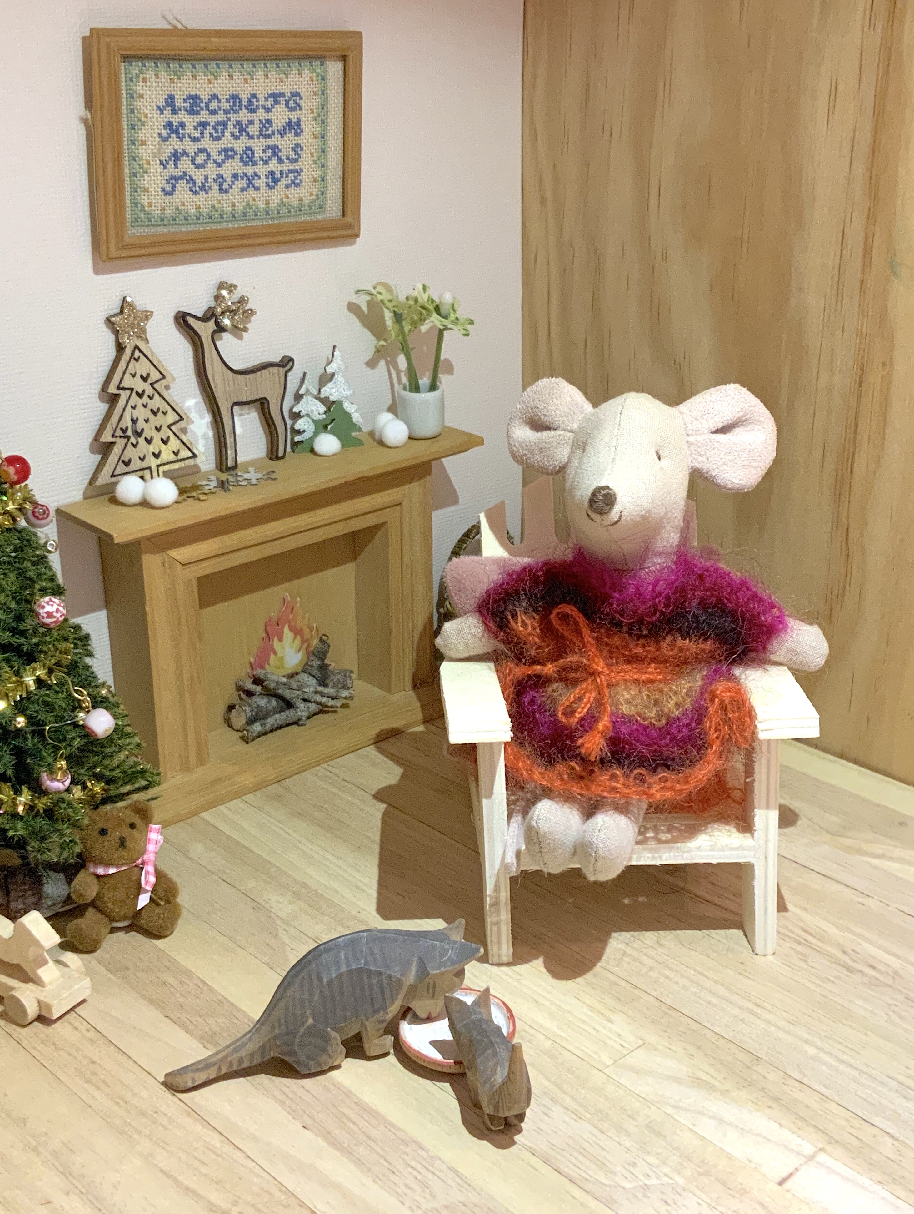 Une souris en poncho