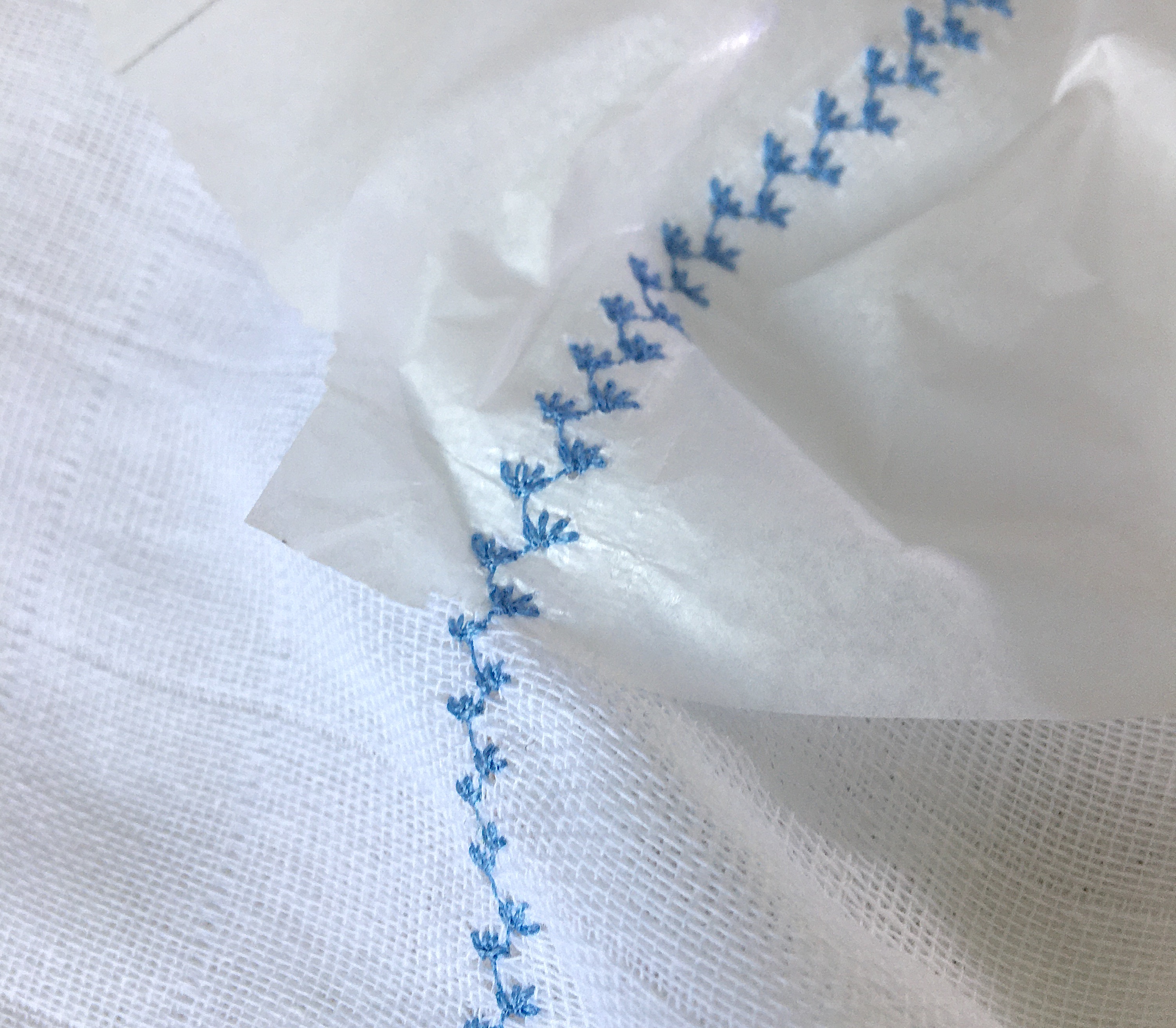 Broderie avec papier