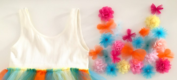 Placement des motifs devant de la brassière