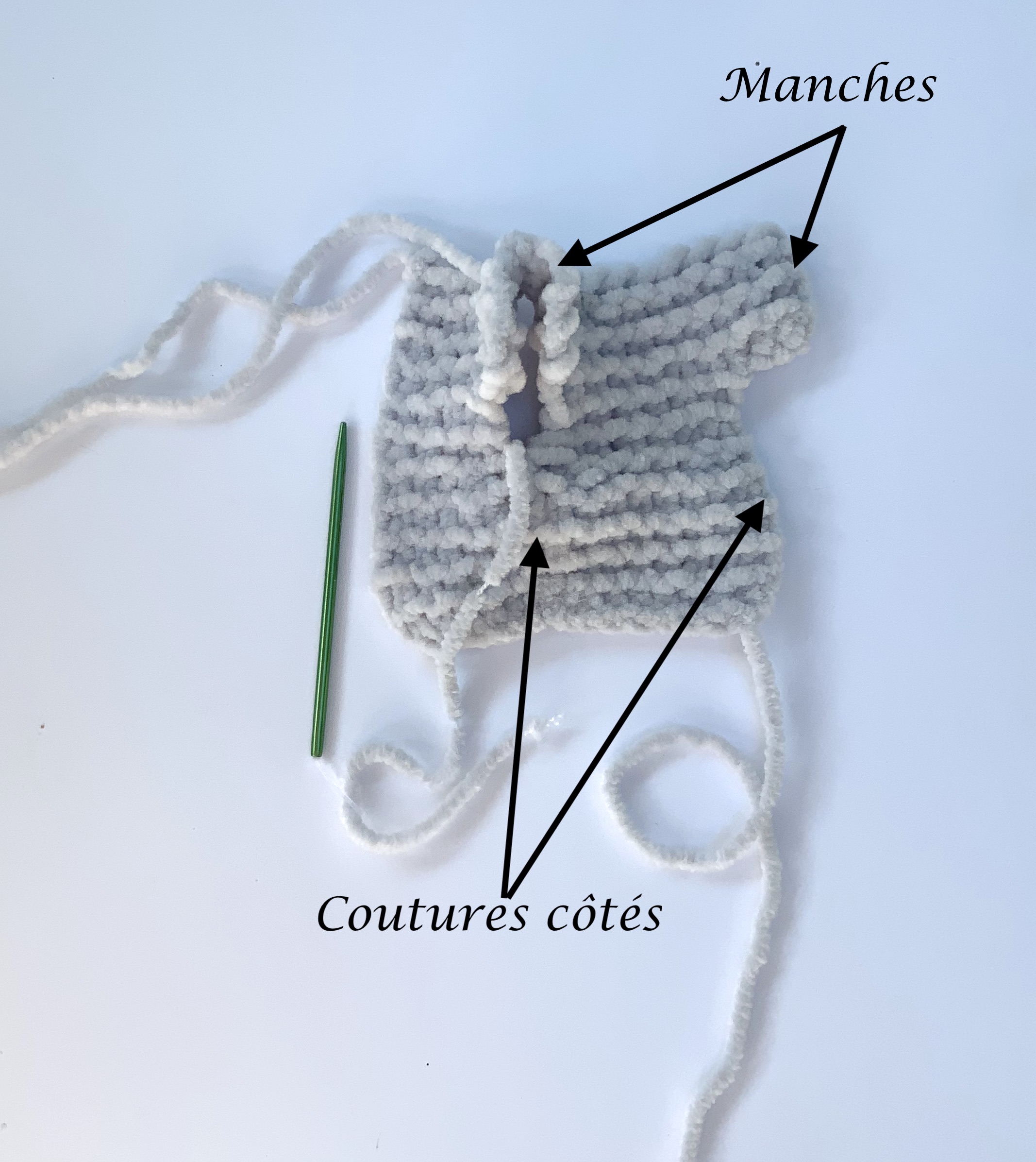 Montage de la robe de chambre