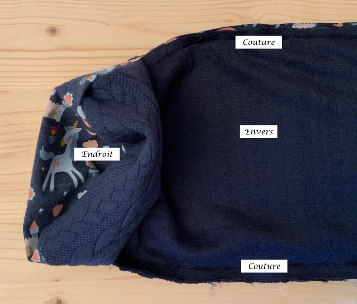 Coutures côtés autre vue