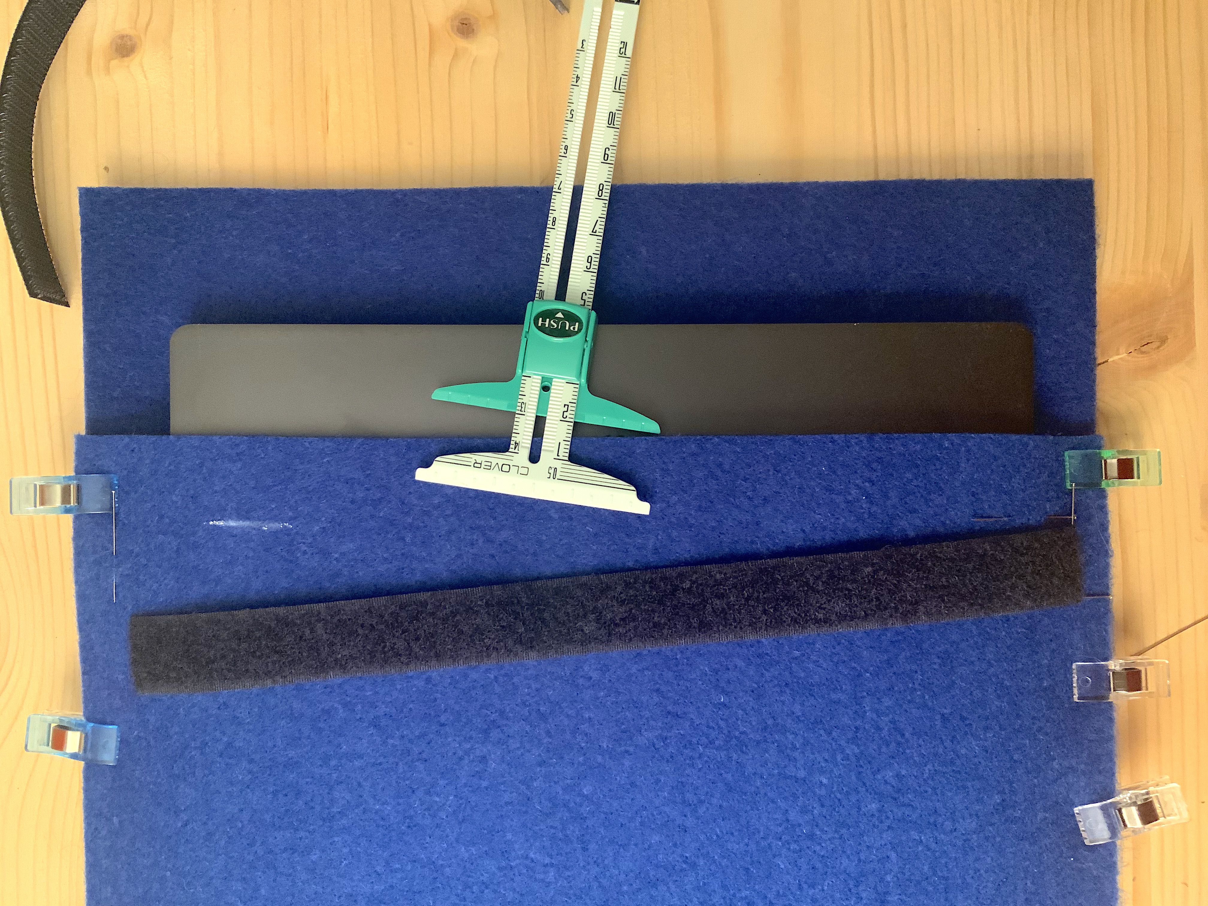 Mise en place du velcro