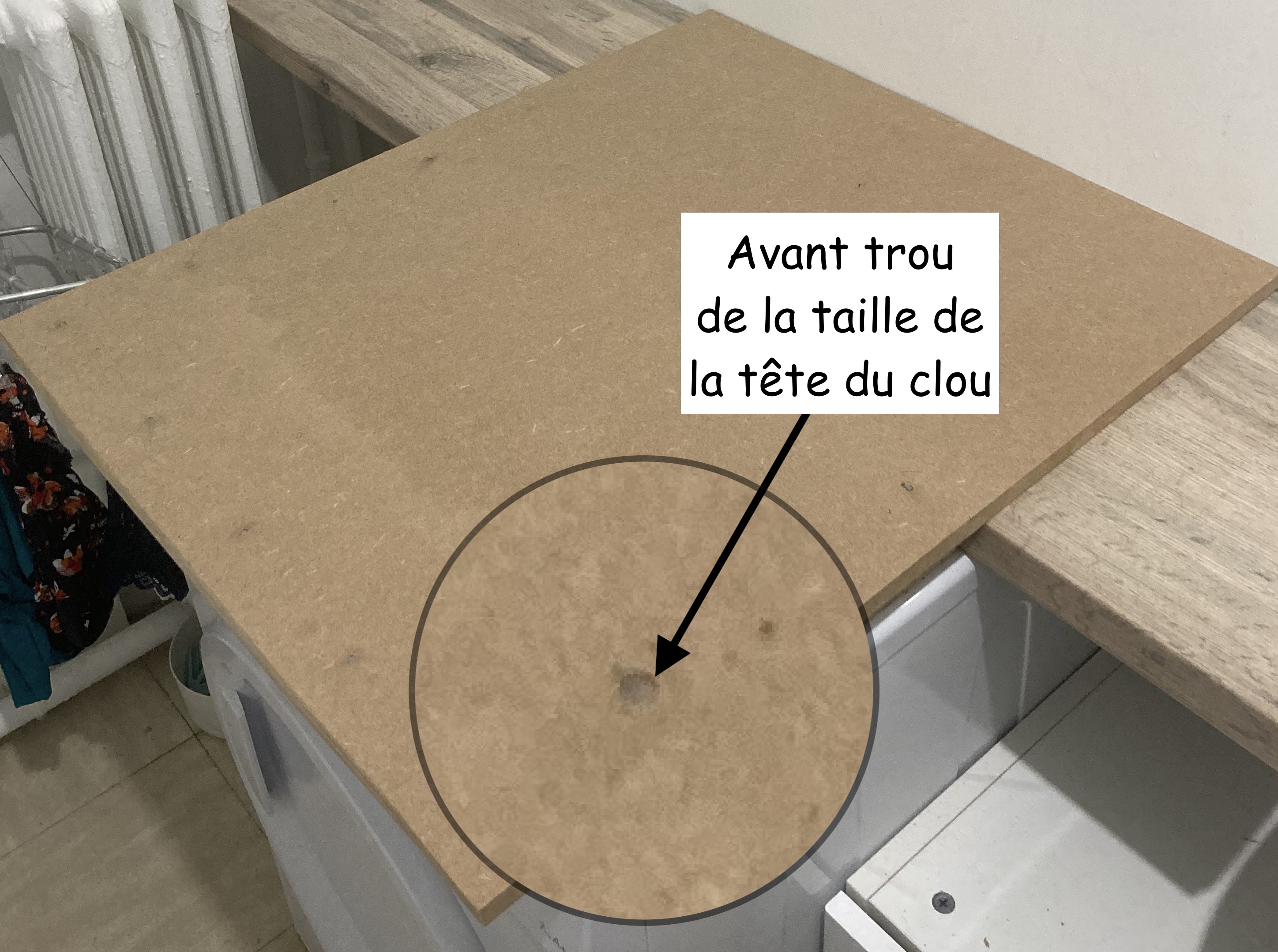 Réalisation table à langer