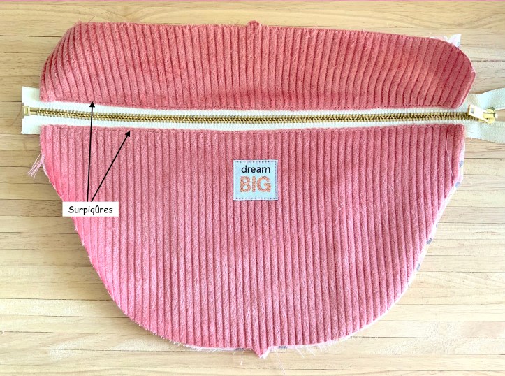 Surpiqûres face avant