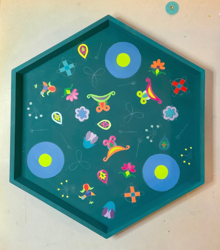 Début de la peinture