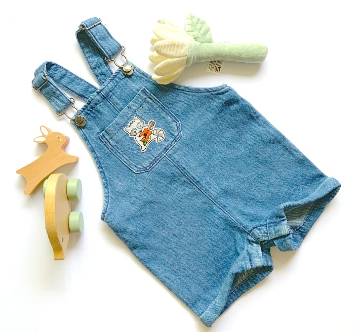 Salopette en jean thermocollant