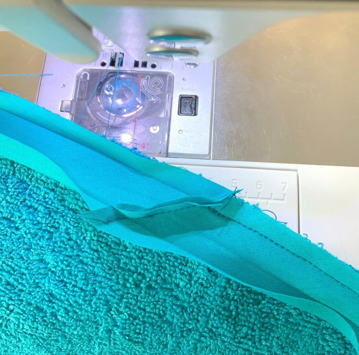 Couture biais terminée